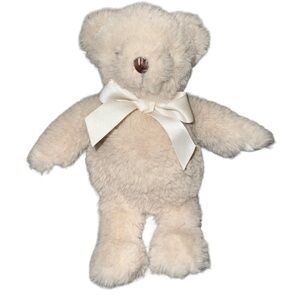 Bearington Edgehill Collection Teddy Bear Plush Rattle Embroidered Eyes